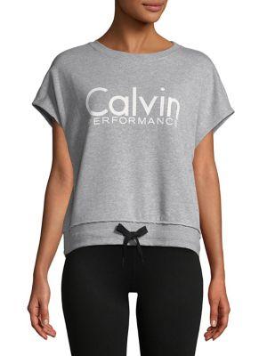 Calvin Klein Performance Logo Cropped Top