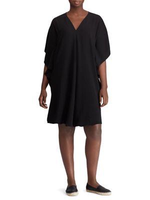 Lauren Ralph Lauren Plus Matte Crepe Shift Dress