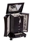 Mele & Co. Layla Wooden Upright Jewelry Box