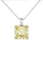 Lord & Taylor Square Cubic Zirconia Necklace