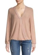 B Collection By Bobeau Mavis Cross Front Cozy Top