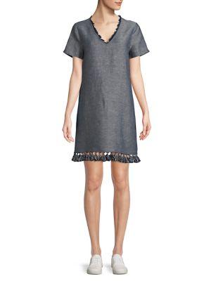 Highline Collective Short Sleeve Fringe Dress
