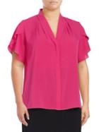 Calvin Klein Tulip-sleeve Blouse