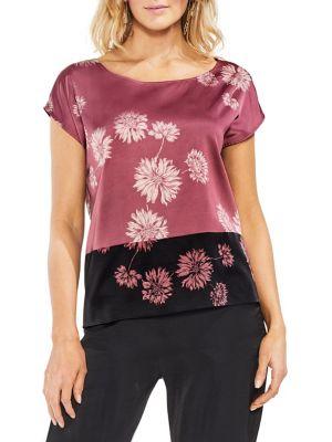 Vince Camuto Zen Bloom Extend Shoulder Top