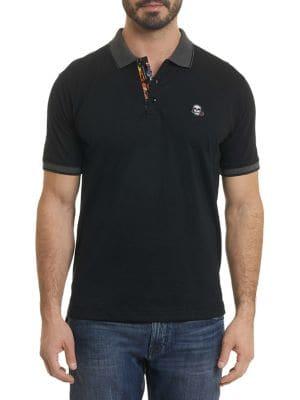 Robert Graham Easton Embroidered Skull Polo