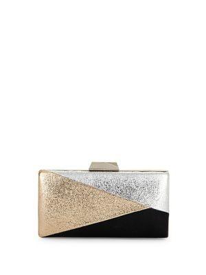 Sondra Roberts Multi-colored Metallic Clutch
