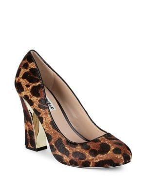 Karl Lagerfeld Paris Clari Dotted Calf-hair Pumps