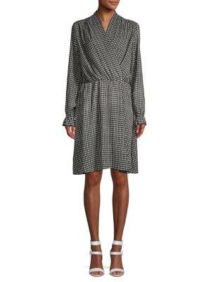 Vero Moda Printed Faux Wrap Dress
