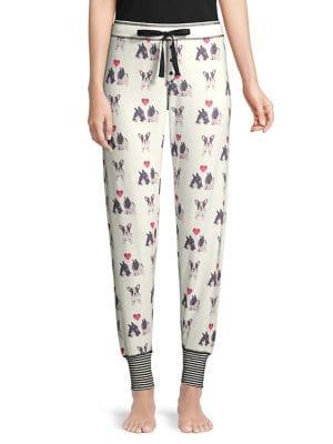 Pj Salvage French Bulldog Drawstring Joggers