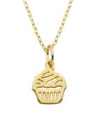 Lord & Taylor Sterling Silver Cupcake Pendant Necklace