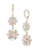 Givenchy Goldplated And Crystal Cluster Drop Earrings