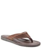 Tommy Bahama Textured Leather Slide Sandals