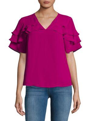 Ivanka Trump Tiered Ruffle Top