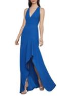Bcbgmaxazria Asymmetrical Crepe High-low Gown