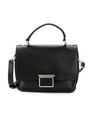 Calvin Klein Dani Convertible Leather Satchel Bag