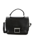 Calvin Klein Dani Convertible Leather Satchel Bag