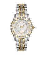 Bulova Ladies' Swarovski Crystal-accented Two-tone Stainless Steel Watch, 98l135