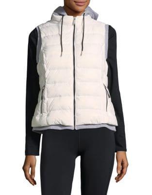 Calvin Klein Performance Contrast-layer Down-filled Vest