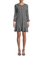 Michael Michael Kors Dot-print Shift Dress