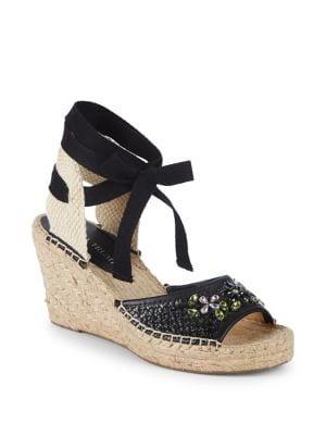 Ivanka Trump Dalyna2 Embellished Espadrille Wedges