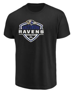 Majestic Baltimore Ravens Nfl Primary Receiver Cotton Tee