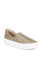 J/slides Ariana Snakeskin-embossed Sneakers