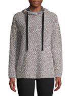 Jones New York Boucle Side-zip Hoodie