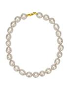 Majorica 14mm White Baroque Pearl Necklace