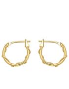 Lord & Taylor 14k Yellow Gold Polished Hoop And Coiled Earrings