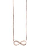 Effy Pave Rose Diamond & 14k Rose Gold Infinity Pendant Necklace