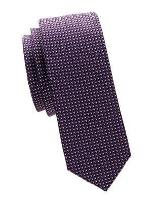 Hugo Boss Geometric Print Silk Tie