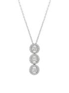 Morris & David 14k White Gold & 0.8 Tcw Diamond Pendant Necklace