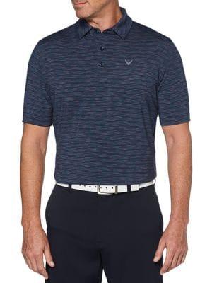 Callaway Marled Texture Stripe Golf Polo