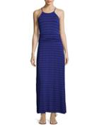 Vince Camuto Striped Ruched Maxi Dress