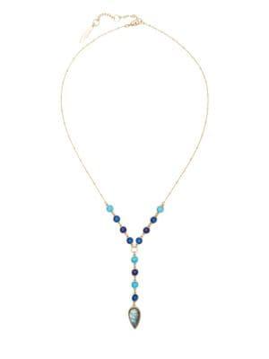 Sole Society Crystal Lariat Necklace