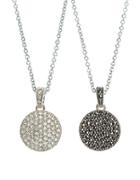 Judith Jack Crystal And Marcasite Pendant Necklace