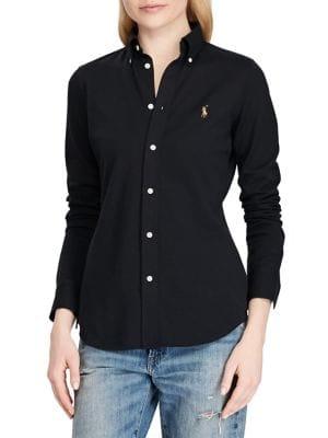 Polo Ralph Lauren Knitted Cotton Oxford Button-down Shirt
