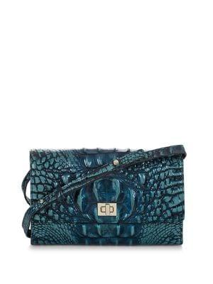 Brahmin Melbourne Kennedy Embossed Leather Crossbody Bag