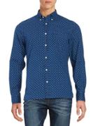 Brooks Brothers Red Fleece Chambray Printed Sportshirt