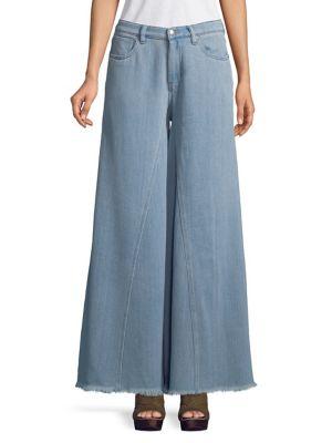 Free People Wide Leg Denim Pants