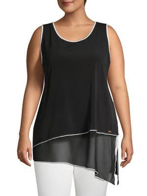 Calvin Klein Plus Layered Sleeveless Top