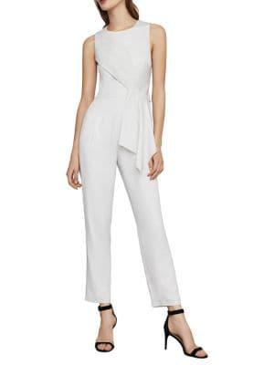 Bcbgmaxazria Metallic Pleated Front Jumpsuit