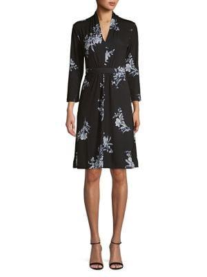French Connection Floral Self-tie A-line Dress