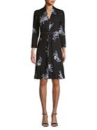 French Connection Floral Self-tie A-line Dress