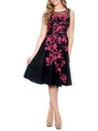 Decode 1.8 Floral Embroidery Fit-&-flare Dress