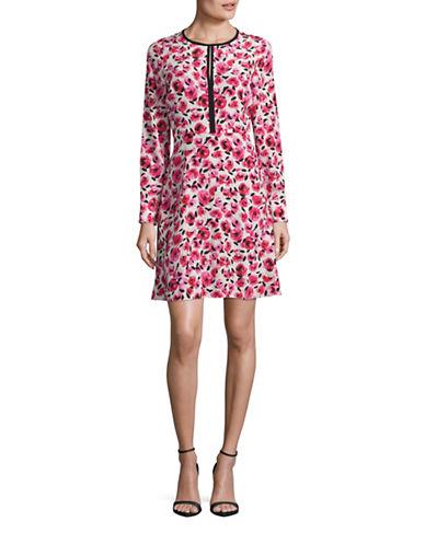 Kate Spade New York Floral Silk A-line Dress