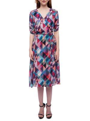 B Collection By Bobeau Emory Wren Wrap Midi Dress