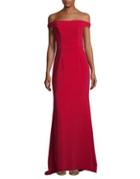 Carmen Marc Valvo Infusion Off-the-shoulder Sheath Dress