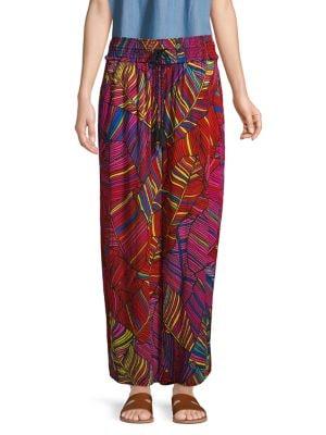 Republic Printed Wide-leg Pants