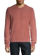 Lucky Brand Washed V-neck Seam Sweater